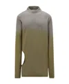 Moncler X Rick Owens X Rick Owens Cut-out Jumper In Green