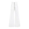 Moncler X Rick Owens Drawstring Casual Pants In White