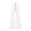 Moncler X Rick Owens Drawstring Casual Pants In White