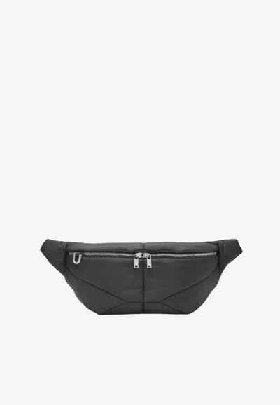 Moncler X Rick Owens Quilted Belt Bag In Black