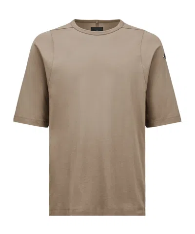 Moncler X Rick Owens Rick Owens Moncler Short-sleeved T-shirt In Brown