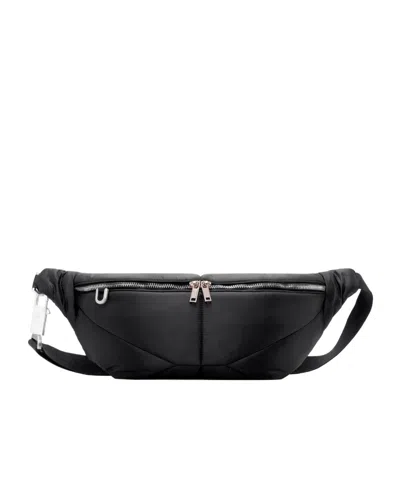 Moncler X Rick Owens Rick Owens Quilted Zipped Belt Bag In Black