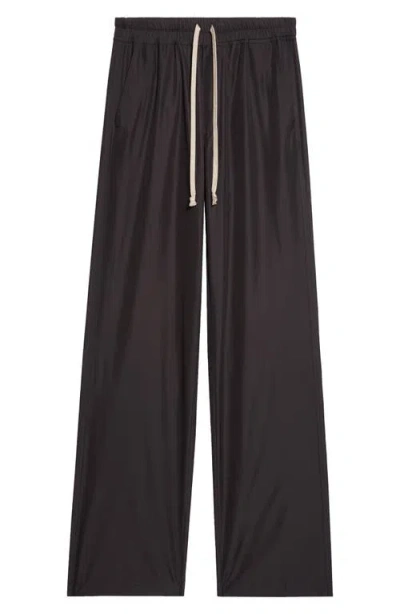 Moncler X Rick Owens Straight Leg Taffeta Pants In Black