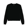 Moncler X Rick Owens Round Neck Sweater In Black