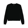 Moncler X Rick Owens Round Neck Sweater In Black