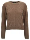 Moncler X Rick Owens Round Neck Sweater In Brown