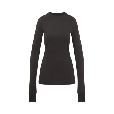 Moncler X Rick Owens T-shirts Brown In Black