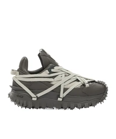 Moncler X Rick Owens Trailgrip Megalace X Moncler Rick Owens Sneakers In Black