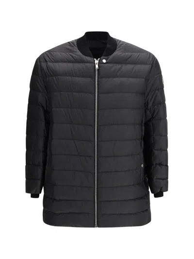 Moncler X Rick Owens X Rick Owens Logo-patch Zipped Jacket In Multi