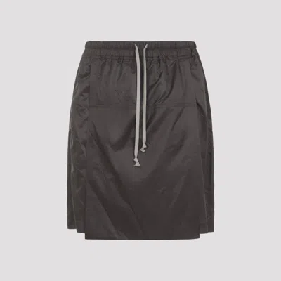 Moncler X Rick Owens Unisex Mini Kiltshorts For Ss26 In Brown