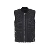 Moncler X Rick Owens Quilted Sleeveless Jacket With Front Zip Closure In Black