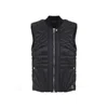 Moncler X Rick Owens 'megapenta' Black Vest With Logo Detail On The Zip Puller And Logo Patch On The Front In Black