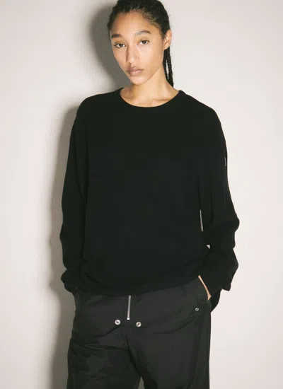 Moncler X Rick Owens Women Jumbo Crewneck Sweater In Black