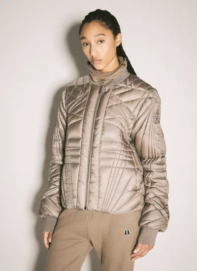 Moncler X Rick Owens Women Megapenta Flight Down Jacket In Gray