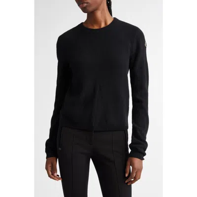 Moncler X Rick Owens Wool & Cashmere Crewneck Sweater In 999-black