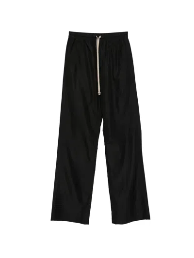 Moncler X Rick Owens Woven Drawstring Pants In Black