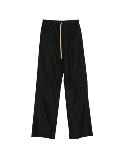 Moncler X Rick Owens Woven Drawstring Pants Clothing In Black