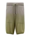 Moncler X Rick Owens X Rick Owens Knitted Shorts In Gray