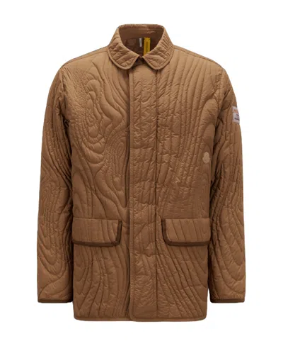 Moncler X Salehe Bembury Harter-heighway Down Jacket In Beige