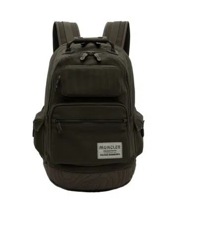 Moncler X Salehe Bembury Logo Backpack In Green