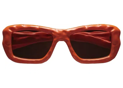 Pre-owned Moncler X Salehe Bembury Rectangular Sunglasses In Orange