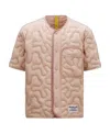 Moncler X Salehe Bembury Shirt Down Jacket In Nude