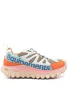 Moncler Chunky Sole Mesh Panels Pull Tab Sneakers In Neutrals