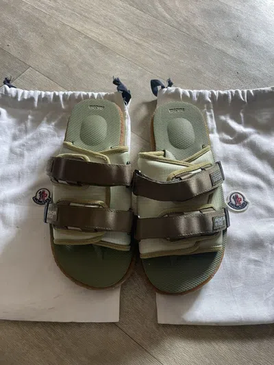 Pre-owned Moncler X Suicoke Moncler Moto Mountain Sandals In Green