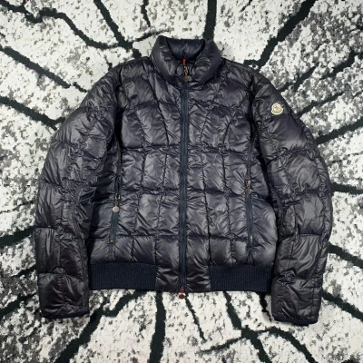Pre-owned Moncler X Vintage Moncler Down Puffer Jacket Quilted Luxury Designer In Navy
