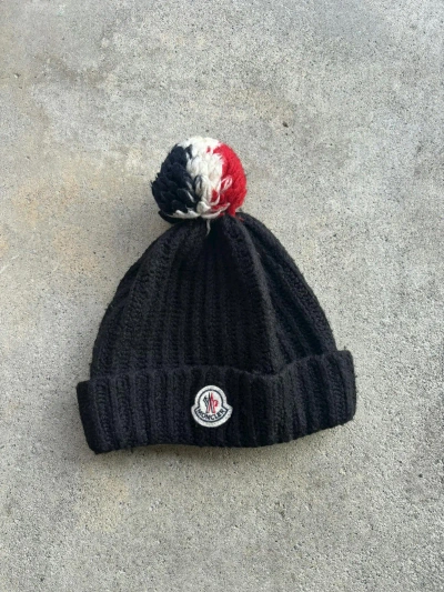 Pre-owned Moncler X Vintage Moncler Pom Beanie In Black