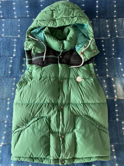 Pre-owned Moncler X Visvim Gyantse Down Vest In Green
