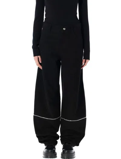 Moncler X Willow Smith 2-in-1 Cotton Trousers In Black