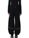 Moncler X Willow Smith Trousers With Zip Detail In Black