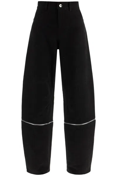 Moncler Willow Smith High-waisted Cotton Modular Pants In Black