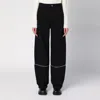 Moncler X Willow Smith Trousers With Zip Detail In Black