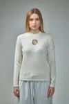 Moncler X Willow Smith Eyelet Wool And Cashmere Jumper In White