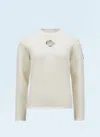 Moncler X Willow Smith Eyelet Wool And Cashmere Jumper In Beige