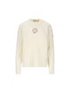Moncler X Willow Smith Eyelet Wool And Cashmere Jumper In Multicolor
