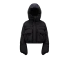 Moncler X Willow Smith Kar Hooded Short Down Jacket In Black