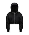 Moncler X Willow Smith Malek Hooded Short Down Jacket In Black