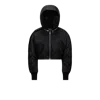 Moncler X Willow Smith Malek Hooded Short Down Jacket In Black