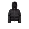 Moncler X Willow Smith Skara Hooded Short Down Jacket In Black