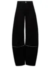 Moncler X Willow Smith Trousers With Zip Detail In Black
