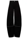 Moncler X Willow Smith Trousers With Zip Detail In Black