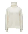 Moncler Virgin Wool Sweater In White