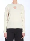 Moncler X Willow Smith Eyelet Wool And Cashmere Jumper In White