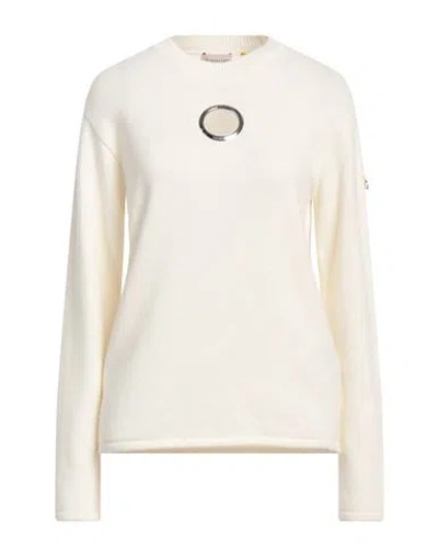 Moncler X Willow Smith Woman Sweater White Size S Virgin Wool, Cashmere In Neutral