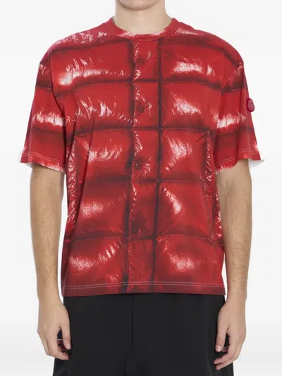 Moncler X Asap Rocky Logo Patch T-shirt In Red