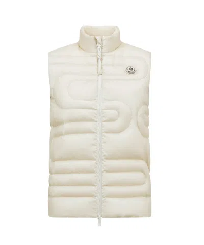 Moncler Xihu Down Vest In Nude