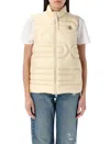 Moncler Xihu Snake-quilted Down Gilet In Blue